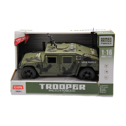 SESLİ VE PİLLİ ASKERİ ARAÇ 1:16