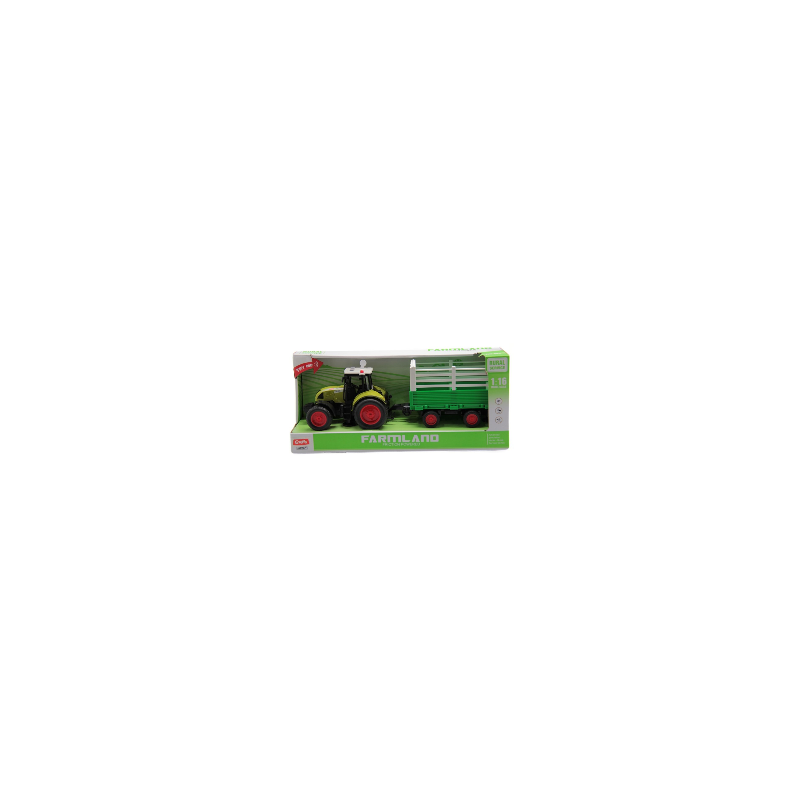 SESLİ VE PİLLİ RÖMORKLU TRAKTÖR 1:16 | Belinda Toys