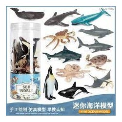 DENİZ HAYVANLARI 3D STANDLI