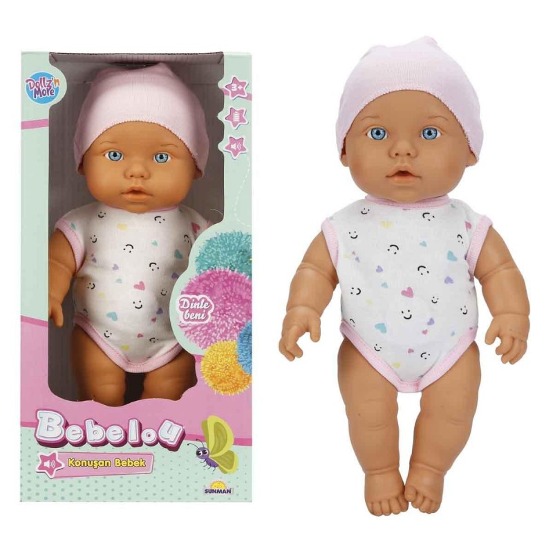 SUN-SABC-DZM-BEBEK BEBELOU KONUŞAN BEBEK 32CM.