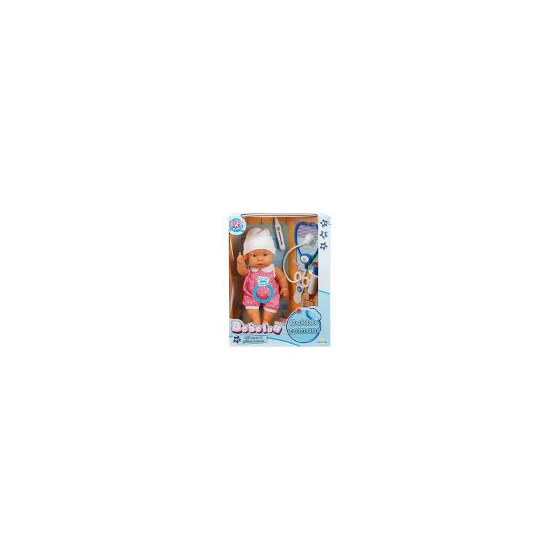 BEBELOU DOKTOR ZAMANI SESLİ BEBEK SETİ 35 CM.