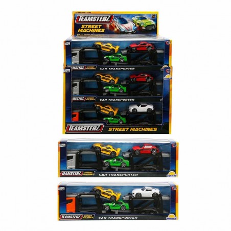 TMZ-DIE CAST TRANSPORTER SET W/3CARS 2AST. 12DSP.