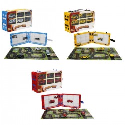 SUN-RST-MXX-OYUN SET 1/64 ŞEHİR ARAÇLARI İTFAİYE/POLİS/İNŞAAT TAŞIMA ÇANTALI 6PRÇ.3A.