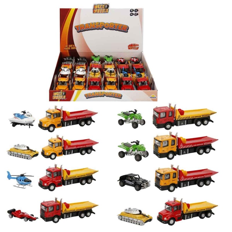 SUN-RST-MXX-DC.AÇIK TRANSPORTER MİNİ ARAÇLI 1 | Belinda Toys