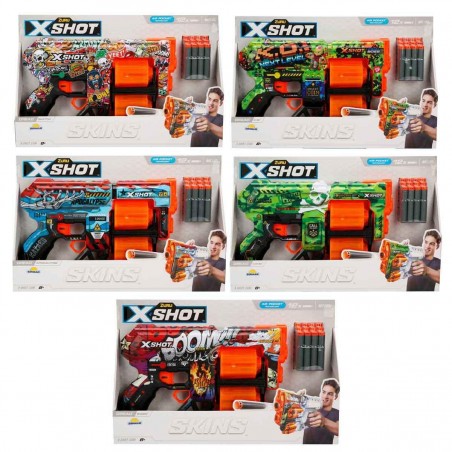 SUN-ZUR-X-SHOT SİLAH SÜNGER ATAN SKINS-DREAD 12 MERMİLİ 5A.