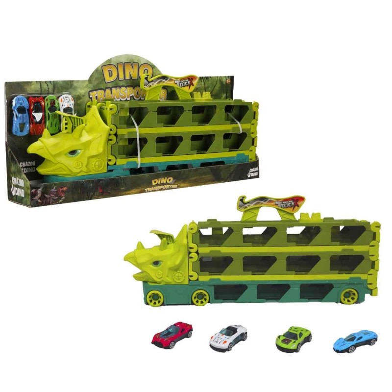 SUN-RST-CRZ-PİST SET DINO TRANSPORTER YARIŞ P | Belinda Toys