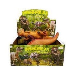 SUN-RST-CRZ-FİGÜR DİNOZORLAR DÜNYASI FOAM SESLİ 40CM.6A.6D.