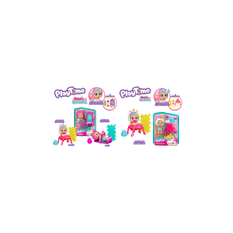 CRY BABIES PLAY TIME MINI BEBEK VE YURUTEC-923218