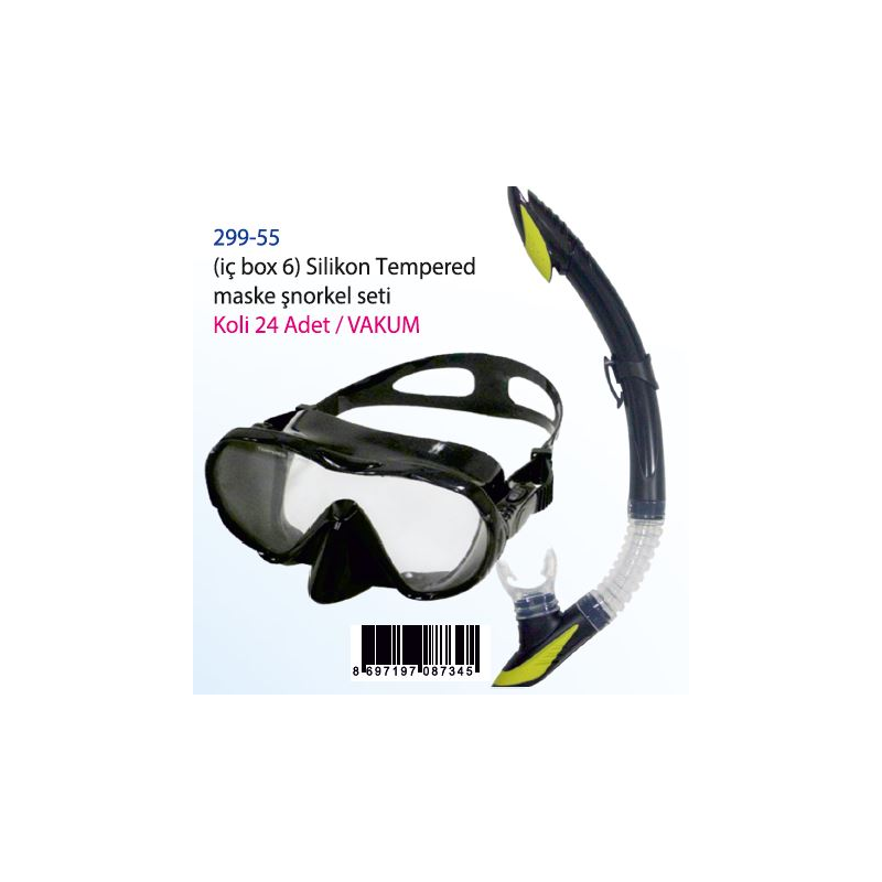 MASKE SNORKEL SILIKON SET