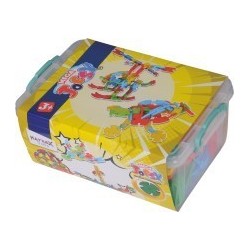 100 Parça MEGA - JOESY® Plastik Kapta | Belinda Toys
