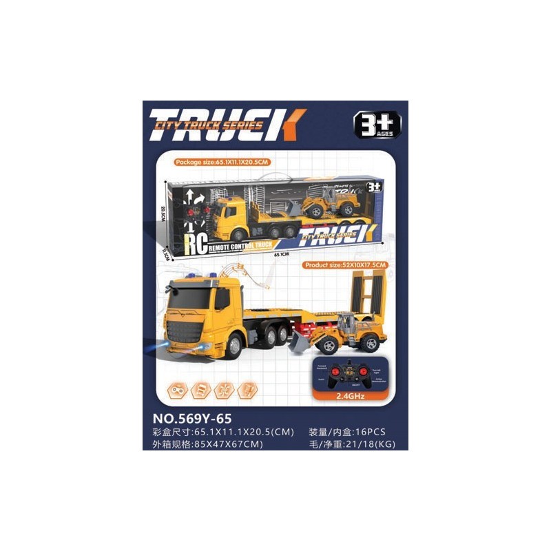 U/K ŞARJLI DOZER TAŞIYAN TIR | Belinda Toys