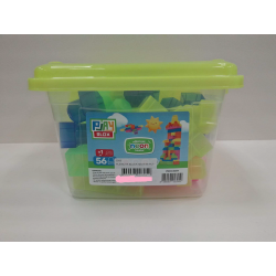 PLAYBLOX BLOCK NEON 56 PCS BUCKET | Belinda Toys