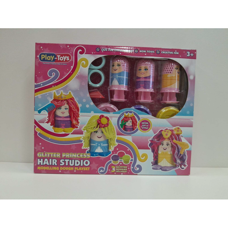 PLAYTOYS HAIR STUDIO GLITTER PRINCESS