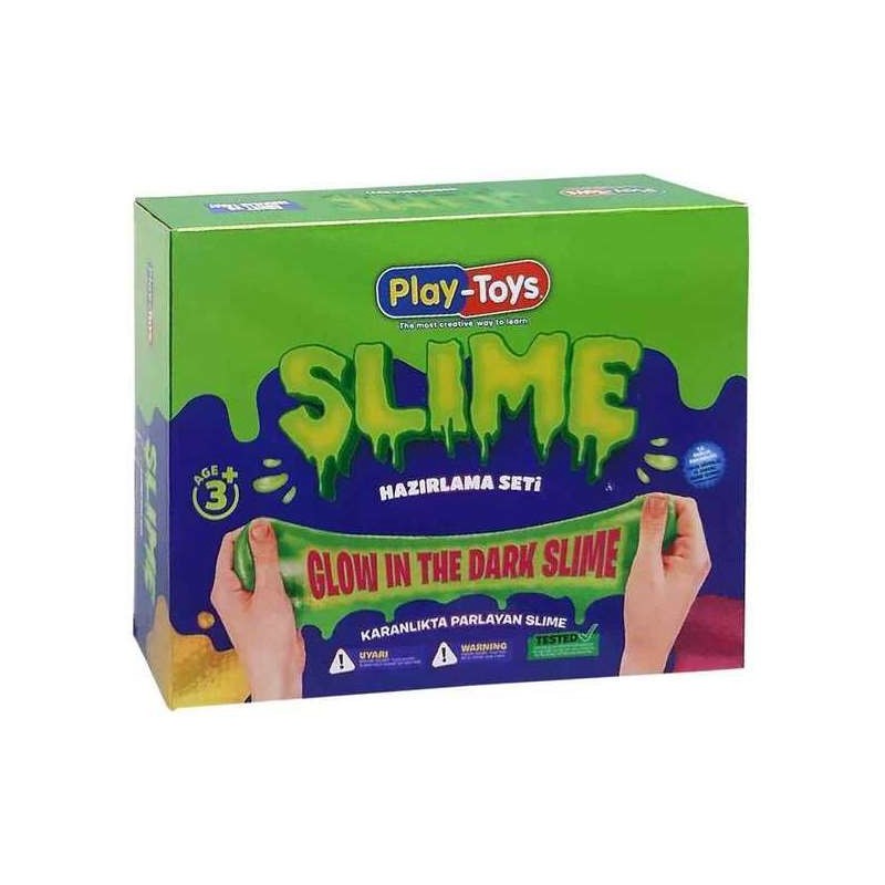 PLAYTOYS DIY SLIME SET GLOW IN THE DARK