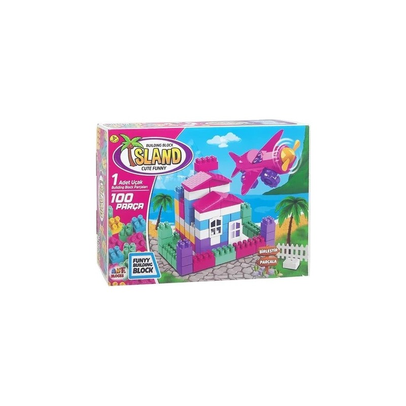 ANT BLOCK 100 PARÇ.ISLAND | Belinda Toys