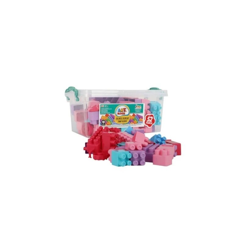 ANT BLOCKS PEMBE 52 PARÇA BOX | Belinda Toys