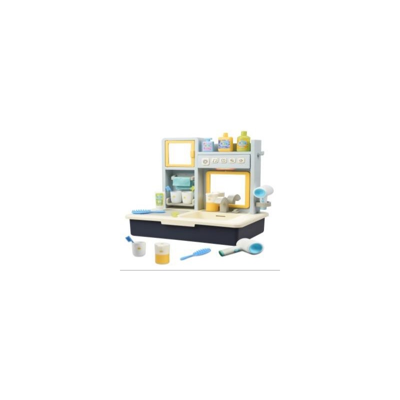 EĞİTİCİ SESLİ VE MÜZİKLİ MODERN BANYO LAVABO (MAVİ)