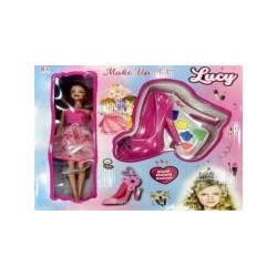 AYAKKABILI BEBEKLİ TEKLİ KUTULU MAKYAJ SETİ