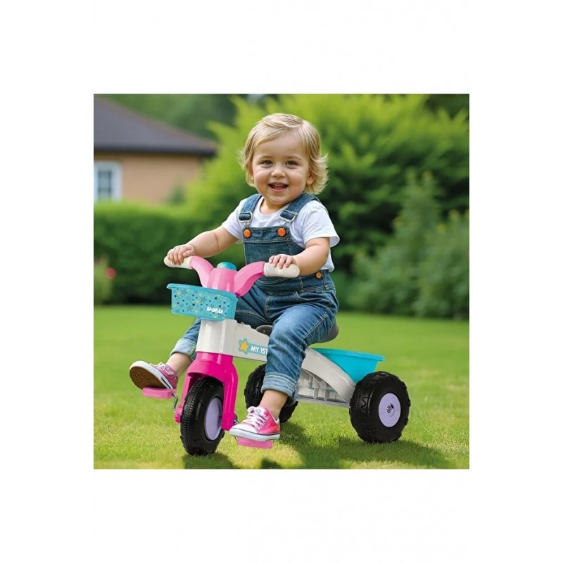 İLK ÜÇ TEKERLEKLİ BİSİKLETİM KUTULU PEMBE | Belinda Toys