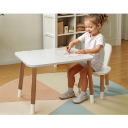 BEYAZ PAÇALI 1 SANDALYELİ SET