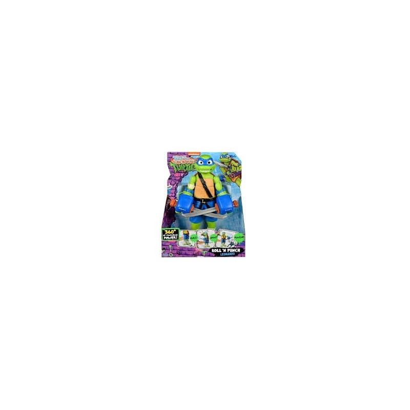 TEENAGE MUTANT NİNJA TURTLES ROLL N PUNCH LEONARDO FİGÜRÜ 30 CM-83418
