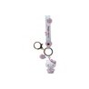 YUME HELLO KITTY KEYCHAIN & STRAP PEACH SERIES