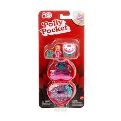 POLLY POCKET 80 TH RUBY RED RING BOX COMPACT