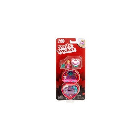 POLLY POCKET 80 TH RUBY RED RING BOX COMPACT