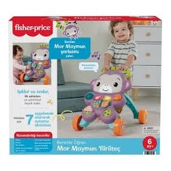 FİSHER-PRİCE BENİMLE ÖĞREN MOR MAYMUN YÜRÜTEÇ | Belinda Toys