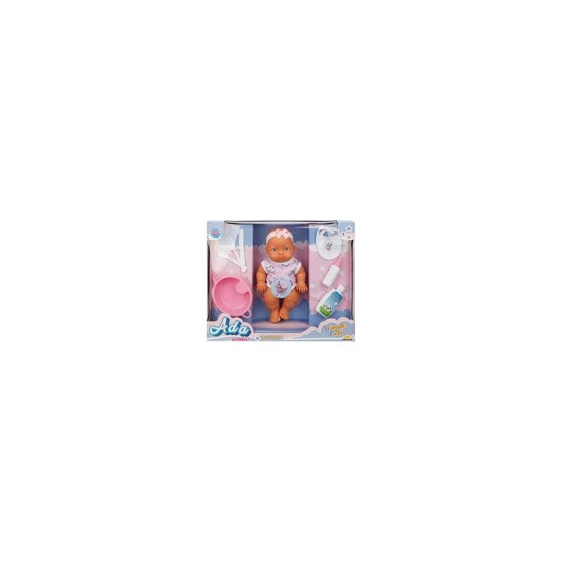 SUN-SABC-DZM-BEBEK SET ADA YEMEK SETİ SAÇSIZ SESLİ GÜLEN AKS.23CM.2A.BYK.