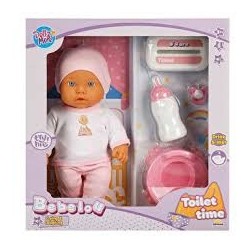 SUN-SABC-DZM-BEBEK SET BEBELOU TOILET TIME SESLİ GÜLEN/AĞLAYAN AKS.32CM.2R.
