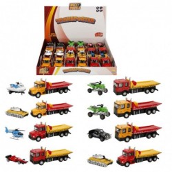 SUN-RST-MXX-DC.AÇIK TRANSPORTER MİNİ ARAÇLI 16CM.SES/IŞIK PB.2R.6A.12D.