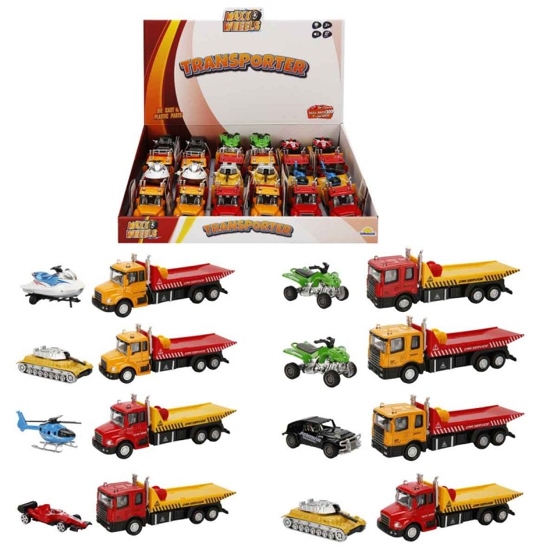 SUN-RST-MXX-DC.AÇIK TRANSPORTER MİNİ ARAÇLI 16CM.SES/IŞIK PB.2R.6A.12D.