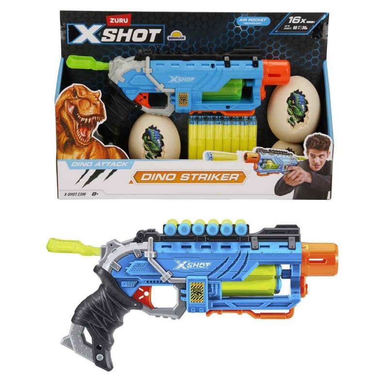 SUN-ZUR-X-SHOT SİLAH SÜNGER ATAN DINO ATTACK- | Belinda Toys