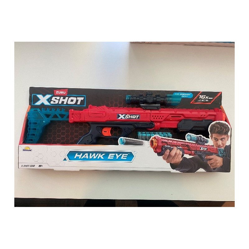 SUN-ZUR-X-SHOT SİLAH SÜNGER ATAN EXCEL-HAWK EYE 16 MERMİLİ