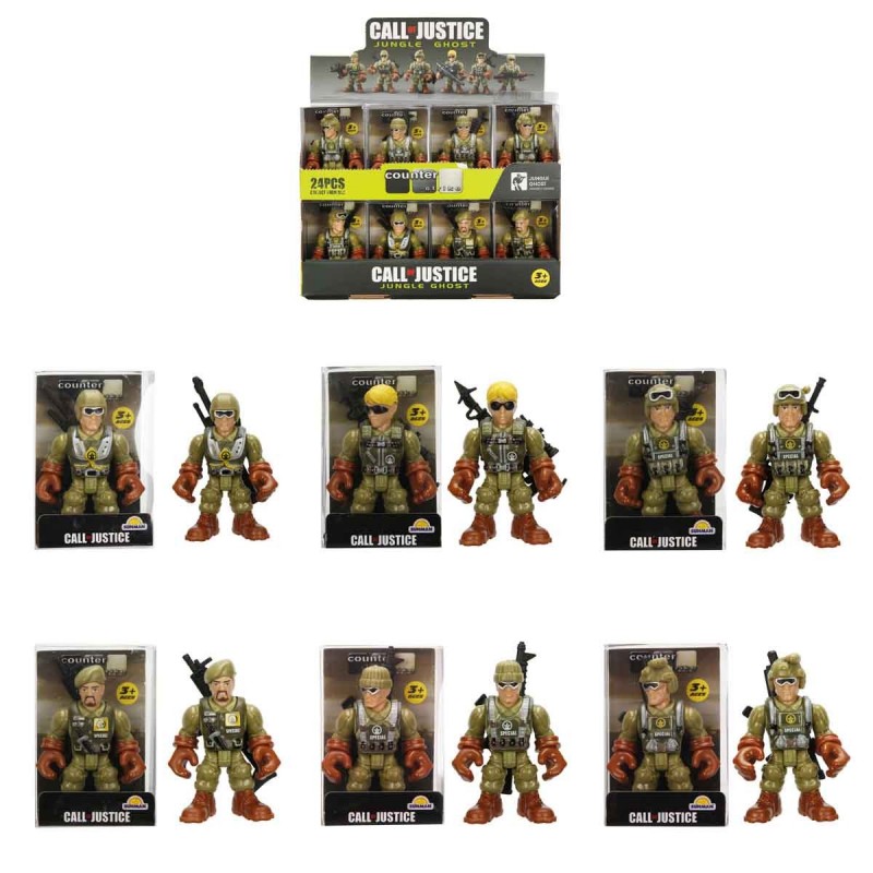 SUN-RST-FİGÜR SET ASKERLER 7CM.6A.24D.