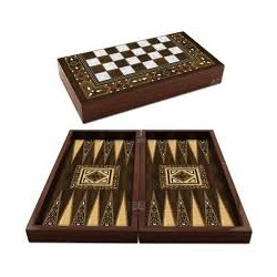 STAR PARLAK PROFİL MOZAİK SEDEF TAVLA TAKIMI